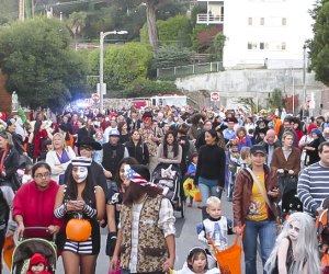 Halloween Sausalito features a Halloween parade, trick-or-treat lane, dog costume contest, and haunted house. Photo courtesy of the event