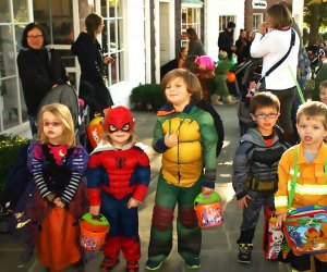 Trick-or-treat around the shops and join in the Monster Merlin parade at the Stony Brook Village Center. Photo courtesy of Stony Brook Village Center
