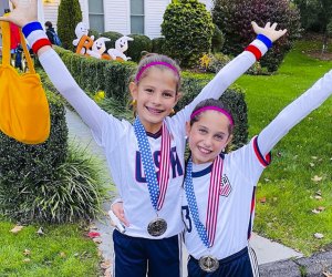 Bring home a gold-medal worthy candy haul visiting the best places to trick-or-treat in Connecticut! Photo courtesy of the Westport Moms Facebook page.
