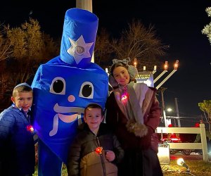 Enjoy an epic Hanukkah family event for free at the Dobbs Ferry's waterfront park. Photo courtesy of the event