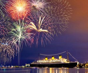 Fireworks look spectacular over the ocean. Photo courtesy of Harbor Breeze Cruises in Long Beach
