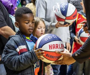 Entertaining basketball is a slam dunk. Photo courtesy of the Harlem Globetrotters