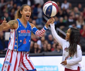 Enjoy basketball wizardry with the Globetrotters. Photo courtesy of the Harlem Globetrotters