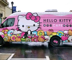The Hello Kitty Cafe truck brings smiles and treats to fans on Saturday. Photo courtesy of Sanrio