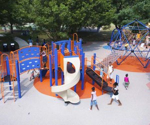 Aerial shot of Hilltop Playground