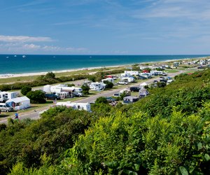 Hither Hills State Park campground offers several miles of oceanfront access in Montauk.