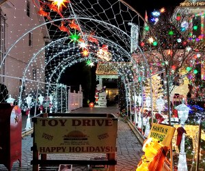 Christmas lights at 140 Cedar Avenue