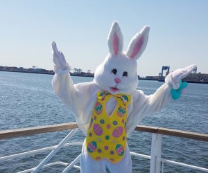 Enjoy an Easter Bunny Easter Brunch and get great Easter Bunny pictures...on a boat! Photo courtesy of Hornblower Cruises
