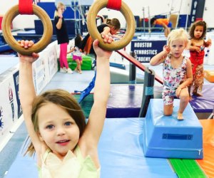 Tumbling camps are popular amongst preschoolers. Photo courtesy of the Houston Gymnastics Academy