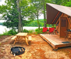 Fall weekend getaways near NYC Huttopia Huttopia Camping