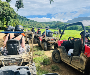 ATV rides through Carabali Rainforest Adventure Park in Puerto Rico