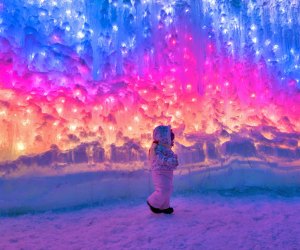 Explore the colorful Ice Castles in Midway, Utah. Photo by AJ Mellor/Ice Castles