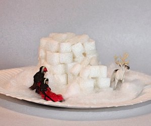 Sugar cube castles and igloos are a sweet craft.