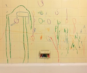 Sensory Activities for Toddlers, Infants, and Kids: Bath crayons and soaps make bathtime fun.