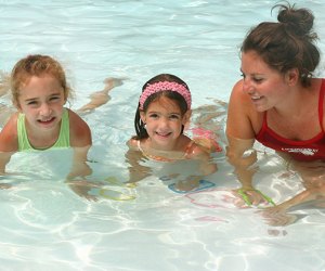 Camp Riverbend has a shallow pool that's perfect for first-time swimmers. 