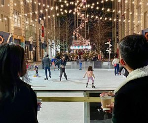 Skate under the twinkling lights at the IC Ice Rink