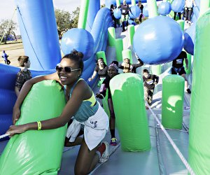 The Insane Inflatable 5K is the world's largest inflatable 5K obstacle course!  Photo courtesy of the event
