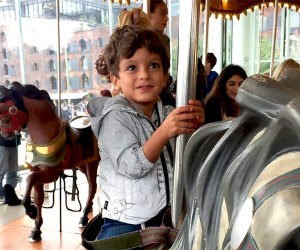 Take a joy ride through history on the century-old Jane's Carousel Photo by Matt Nighswander