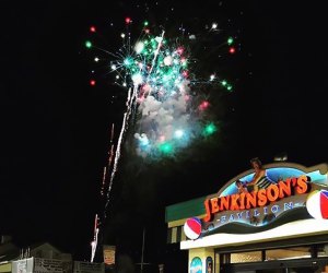 Jenkinson's Boardwalk lights up with fireworks on the 4th of July. Photo courtesy of Jenkinson's