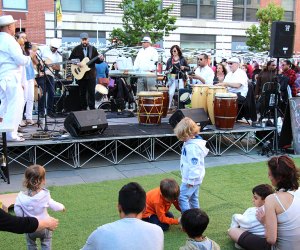 Enjoy free concerts at Groove on Grove every Wednesday from May–September.