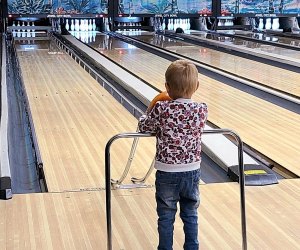 Ball ramps and gutter bumpers can make bowling more fun for the youngest of kids. And us bad bowlers. Photo courtesy of Jewel City Bowl