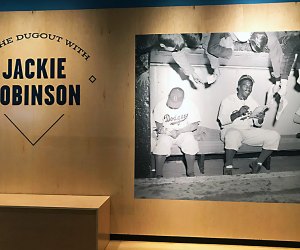 In the Dugout with Jackie Robinson is on view through September 15, 2019.