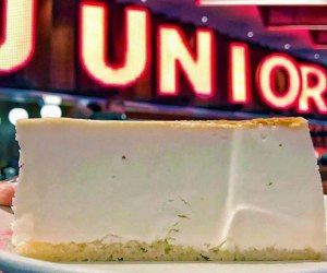 Junior's Cheesecake is our pick for the place to indulge in a slice of classic New York cheesecake.