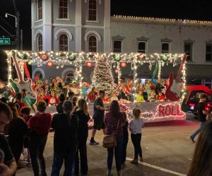 Head to the historic town of Brenham, founded in 1844. Photo of the Christmas Stroll and Lighted Parade courtesy of cityofbrenham.org