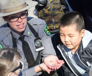 Urban Park Rangers teach kids how to safely explore the natural world. Photo courtesy of NYC Parks