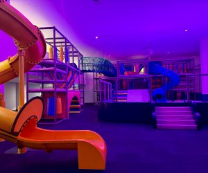 Kidzone with slides and indoor play at the AVA Cancun all-inclusive resort.