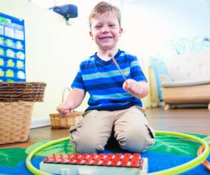 Music Classes for Children in Hartford County and Central Connecticut Kids get to sample some instruments and make some noise at Kindermusik. Photo courtesy of Kindermusik with Jen