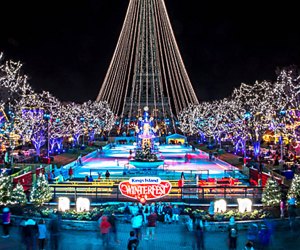 Enjoy the rides or the holidays at the King's Island amusement park near Cincinnati. Photo courtesy of King's Island