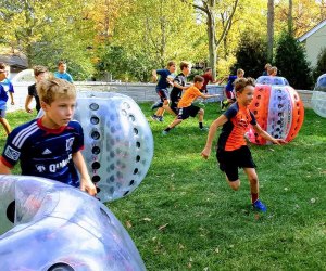extreme sports in Chicago: bubble soccer