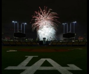 Dodger Stadium fireworks show for Fourth of July 2023 