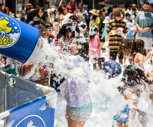  Burst into fun at Bubble Bash. Event photo courtesy of Long Beach Towne Center.