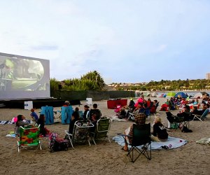 Watch a movie on the beach! Photo Courtesy of Newport Dunes Waterfront Resort