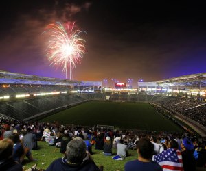 Catch an LA Galaxy game on the 4th for fireworks on and off the field. Photo by German Alegria/LA Galaxy