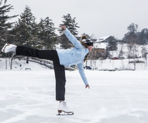  ice skating on Mirror Lake girl ice skating on mirror lake Things to Do in Lake Placid on a Winter Vacation Status message