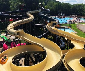 Top water parks in New Jersey: Water slides at Pirate's Cove water park