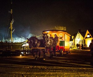 Holiday day trips near NYC: Lantern Light Village at Mystic Seaport