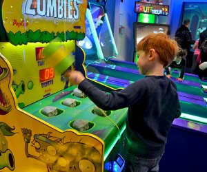 Whack-A-Mole is updated with a Plants Vs. Zombies theme. Photo by Sydney Ng
