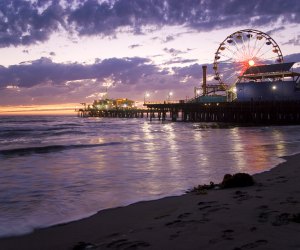 The Santa Monica Pier is stunning at Sunset. Photo by David Pruter