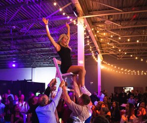 A party at Wonderfly Arena comes with your choice of activities including Nerf wars, virtual-reality gaming, ping-pong, and more. Bat Mitzvah photo by Ryan Fey, courtesy of the venue