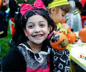 Halloween at the Carousel in Stamford Saturday will be crafty, fun, and full of classic carnival treats like candy apples and hot apple cider. Photo courtesy of Mill River Park Collaborative