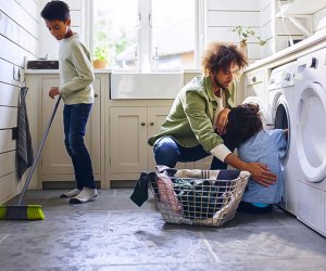 Kids of all ages can pitch in on family chores, and chore charts can help keep them motivated and organized. 