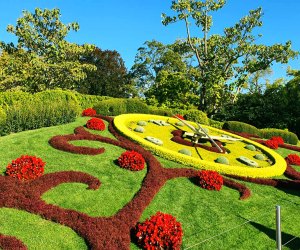 The L'horloge fleurie, or the flower clock, was created in 1955 as a symbol of the city's watchmakers. Photo courtesy of Geneva Tourism