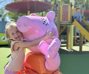 Peppa Pig fans can play in the precious pink pigs treehouse and other well-know spots when Legoland New York's new Peppa Pig Playground opens in 2025. Photo courtesy of Legoland New York