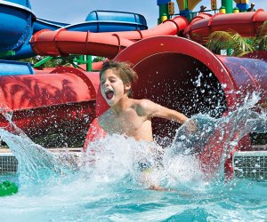 Slide on in, the water's fine. Photo courtesy of Legoland Water Park