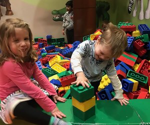 kids building giant legos