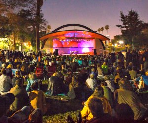 Catch a concert in MacArthur Park, with a beautiful cityscape behind you. Photo courtesy of Levitt Foundation